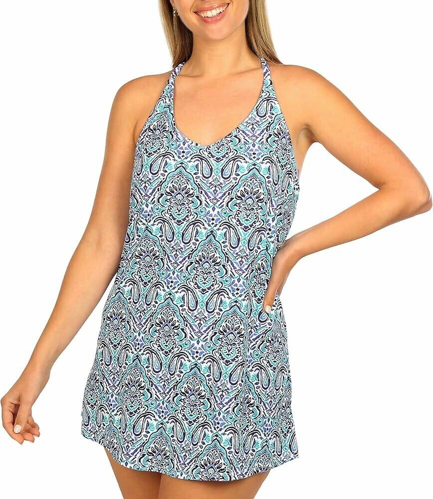 LEILANI swimdress w/brief underwire bra swimsuit slimming racerback – Jenifers Designer Closet LEILANI swimdress w/brief underwire bra swimsuit slimming racerback – Jenifers Designer Closet