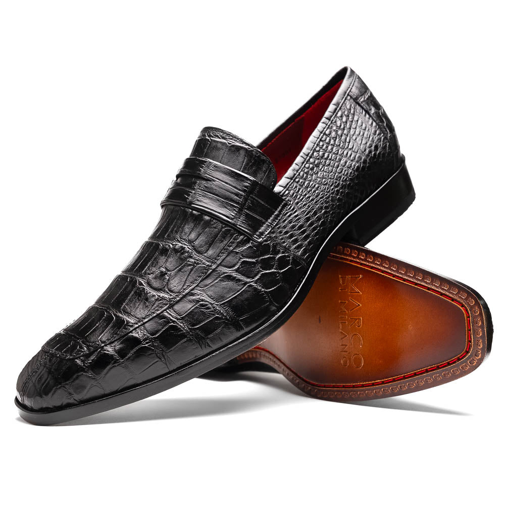 Matteo Black Genuine alligator skin loafers men's dress shoes Milano Jenifers Designer Closet Matteo Black Genuine alligator skin loafers men's dress shoes Milano Jenifers Designer Closet