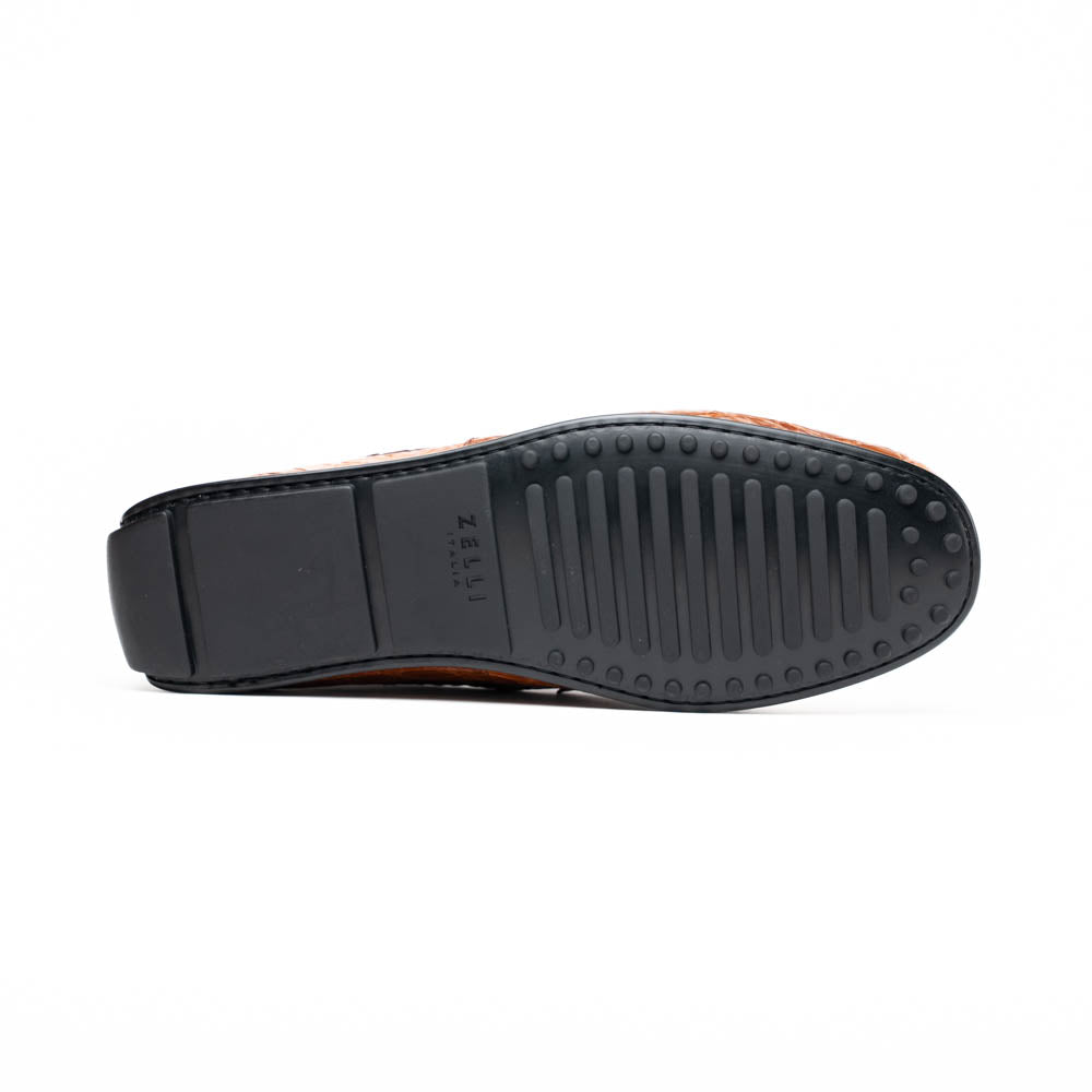31-103-CGM MONZA Genuine Crocodile Driver, driving moc loafer shoes men's
