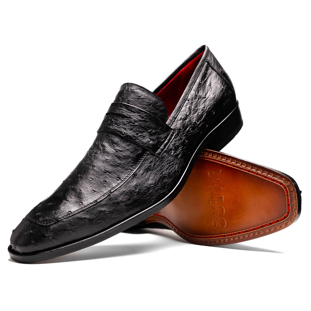 Salvatore Black genuine ostrich skin loafers shoes men's luxury Jenifers Designer Closet Salvatore Black genuine ostrich skin loafers shoes men's luxury Jenifers Designer Closet