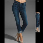 CITIZENS of HUMANITY 24 high waist roll up blue jeans denim retro slim ankle-Jeans-Citizens of Humanity-24-Blue-Jenifers Designer Closet