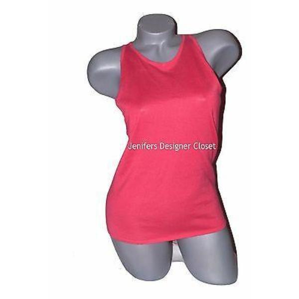 RALPH LAUREN Black Label camisole tank sweater Cashmere Silk career top $325-Tops & Blouses-Ralph Lauren-Large-Coral-Jenifers Designer Closet