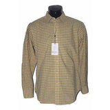ROBERT GRAHAM S shirt gold white men's contrast cuffs designer Bodowyer-Casual Shirts-Robert Graham-Small-Gold-Jenifers Designer Closet