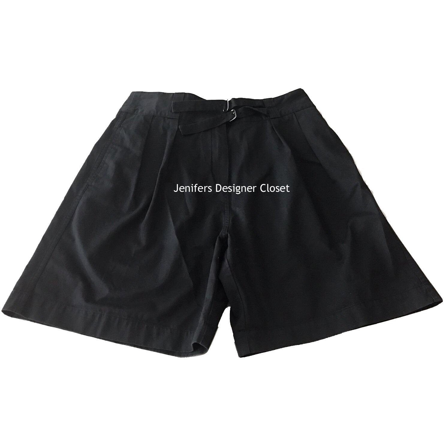 LACOSTE Pleated dress Shorts 42 10 Black ladies walking bermuda Jenifers Designer Closet LACOSTE Pleated dress Shorts 42 10 Black ladies walking bermuda Jenifers Designer Closet