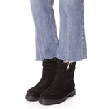 VINCE Frances 35 zip suede & shearling ankle boots lug sole black $425-Clothing, Shoes & Accessories:Women's Shoes:Boots-Vince-35-Black-Jenifers Designer Closet