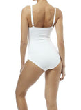 MELISSA ODABASH white one piece swimsuit underwire for support