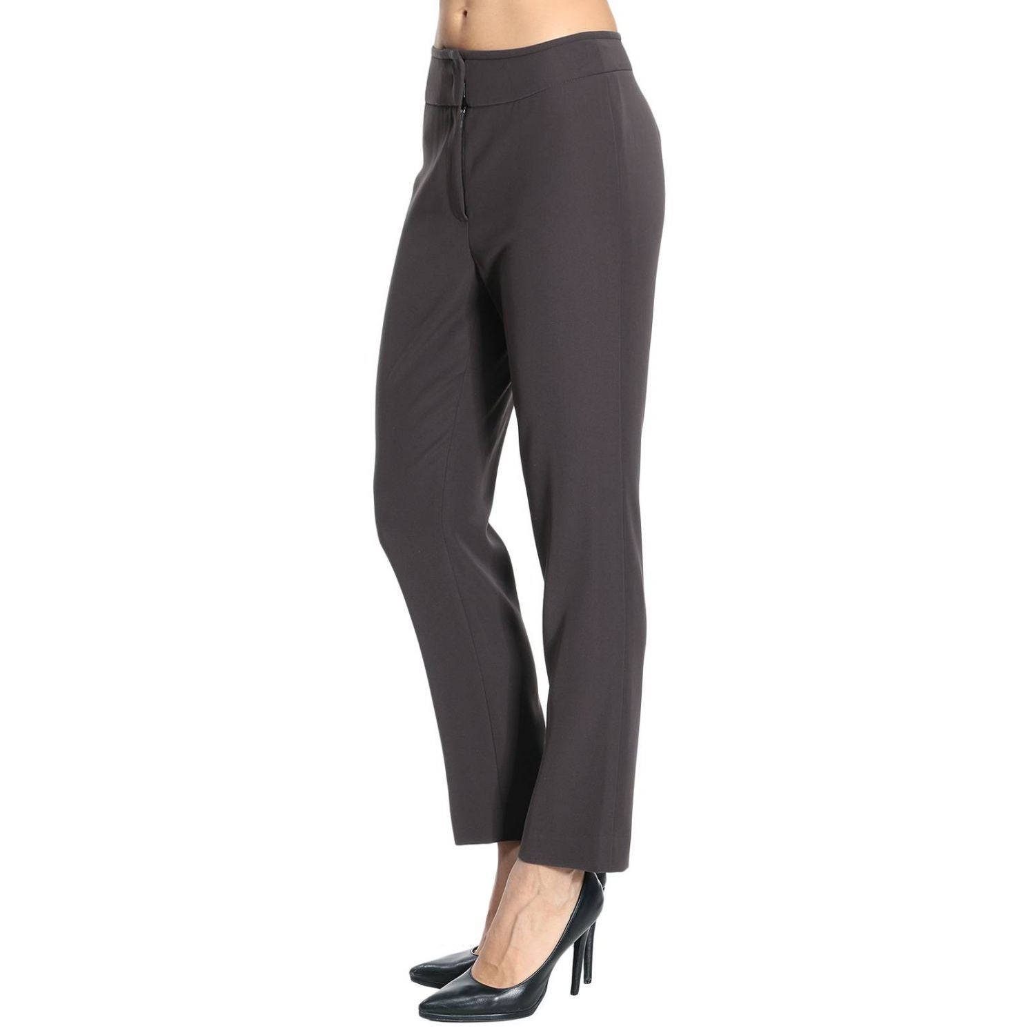 GIORGIO ARMANI COLLEZIONI 50/14 pants trousers slacks career $495 retail-Clothing, Shoes & Accessories:Women's Clothing:Pants-Armani Collezioni-14/50-Gray-Jenifers Designer Closet