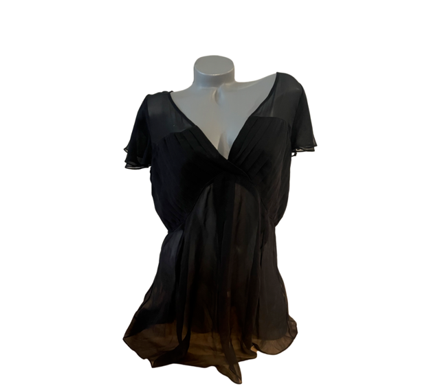 KAY UNGER New York 14 100% SILK evening formal top cocktail party luxe
