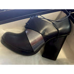 JIL SANDER 37 platforms lace up oxfords heels shoes leather black career-Clothing, Shoes & Accessories:Women's Shoes:Heels-Jil Sander-Black-37-Jenifers Designer Closet