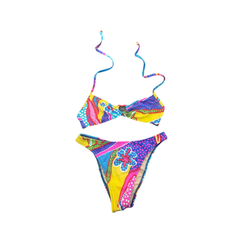GOTTEX bikini swimsuit 10/12 US brightly colored abstract 2 PC