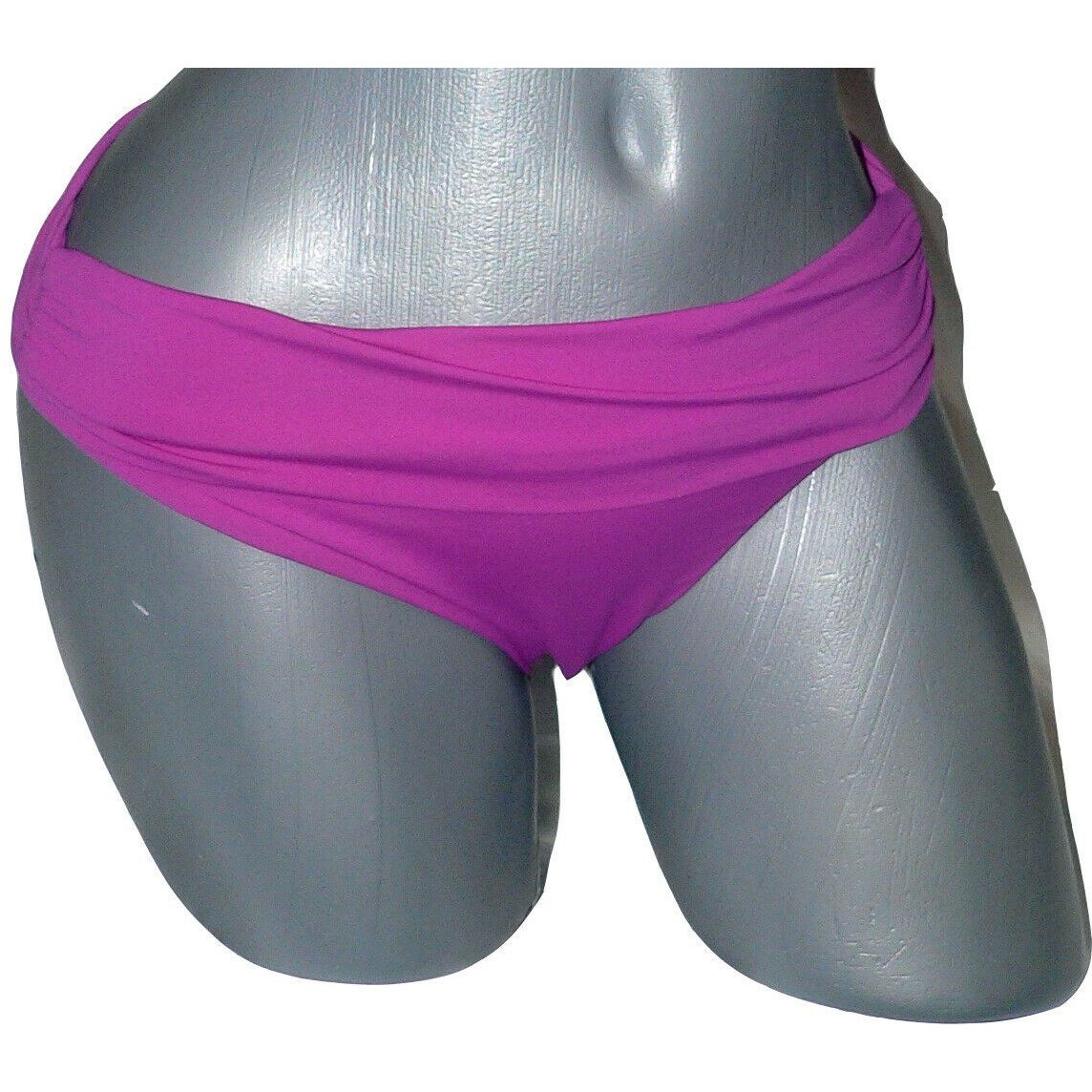 VITAMIN A 4 XS designer swimsuit bikini bottom only berry fold-over waist-Clothing, Shoes & Accessories:Women's Clothing:Swimwear-Vitamin A-XS-Sangria-Jenifers Designer Closet