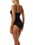 MELISSA ODABASH 40 4 S black one piece swimsuit underwire for support
