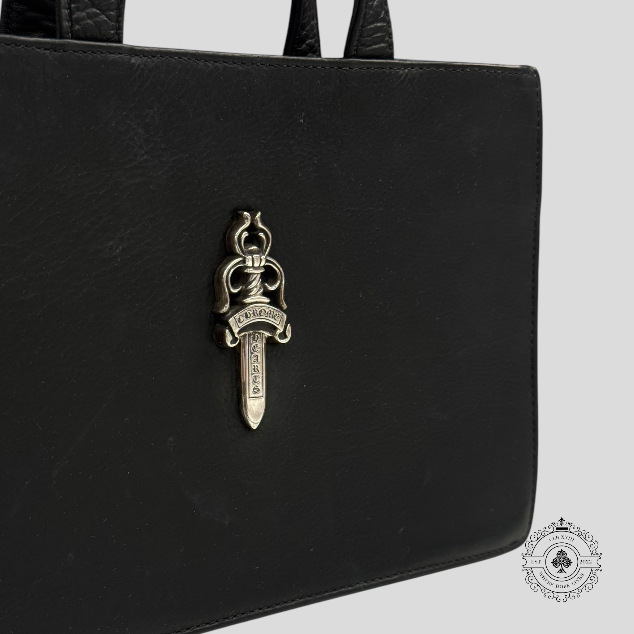 Chrome Hearts Mini Dagger Embellished Leather Tote handbag bag