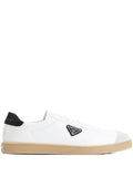 Prada Men's Lane Leather Sneakers tennis shoes logo white black