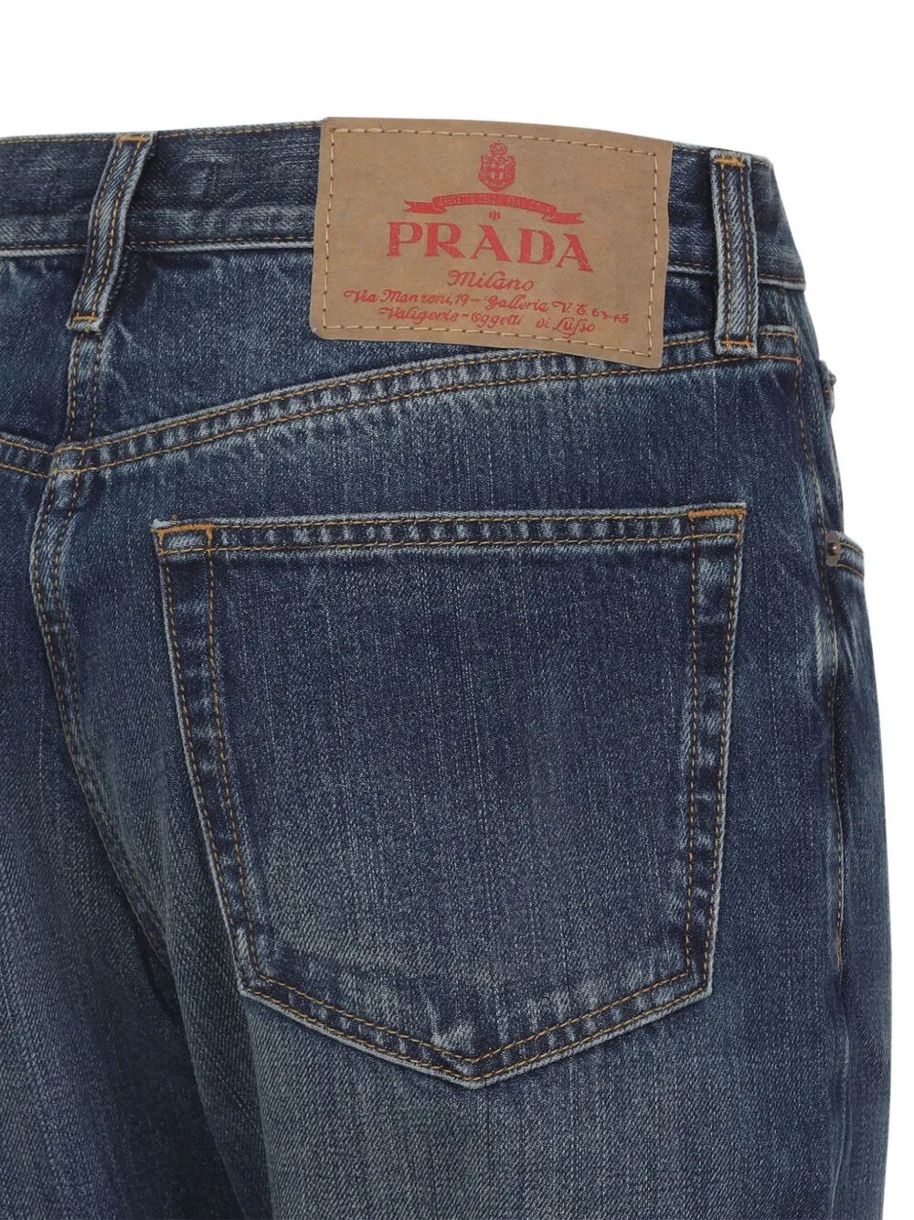 Prada ladies Selvage Denim Blue Jeans