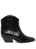 Isabel Marant ladies Dewina Leather Cowboy Boots black ankle