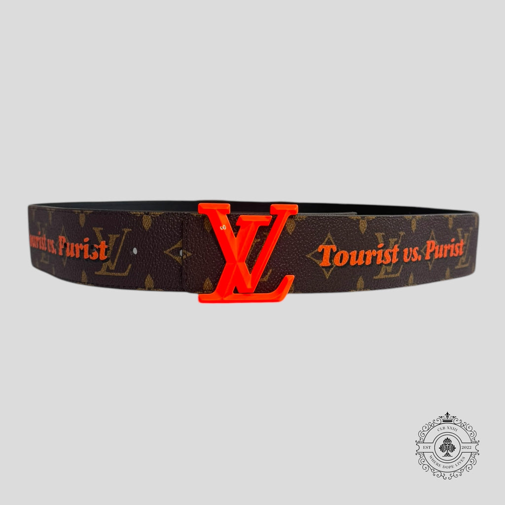 Louis Vuitton Pyramide Cities Chicago Exclusive Reversible Belt 90 cm unisex men's