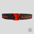 Louis Vuitton Pyramide Cities Chicago Exclusive Reversible Belt 90 cm unisex men's