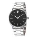 Movado Men's Classic watch silver black water resistant