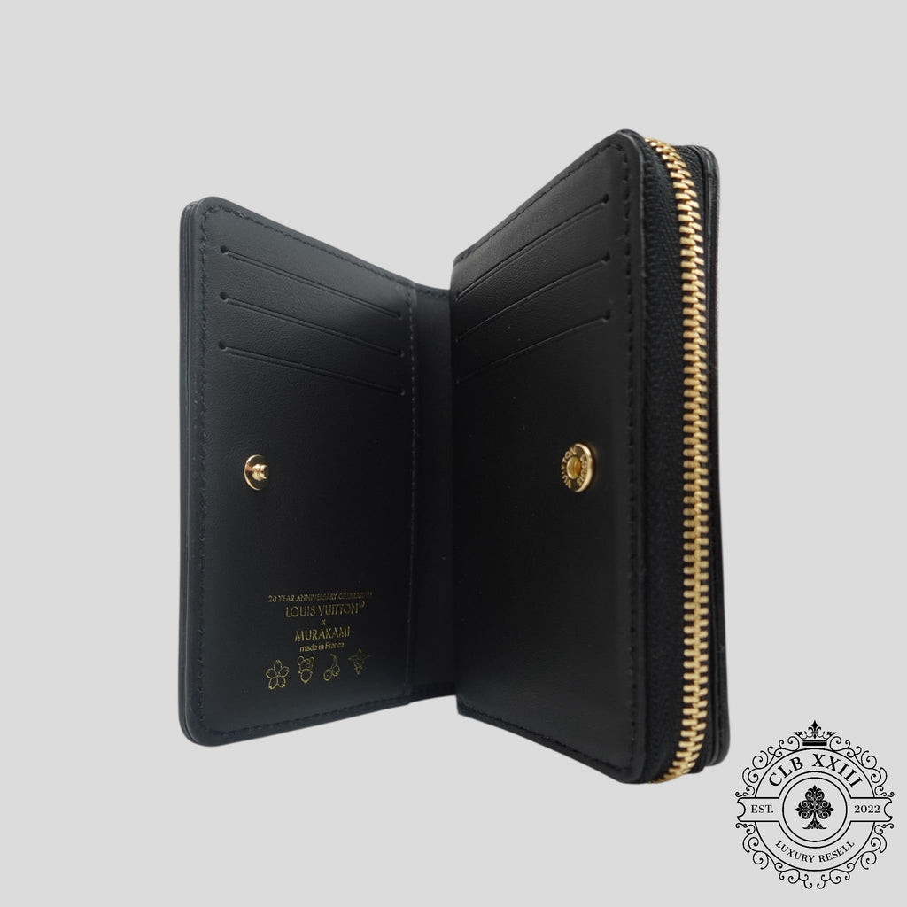 Louis Vuitton Takashi Murakami Lou Wallet in Black new  unisex logo