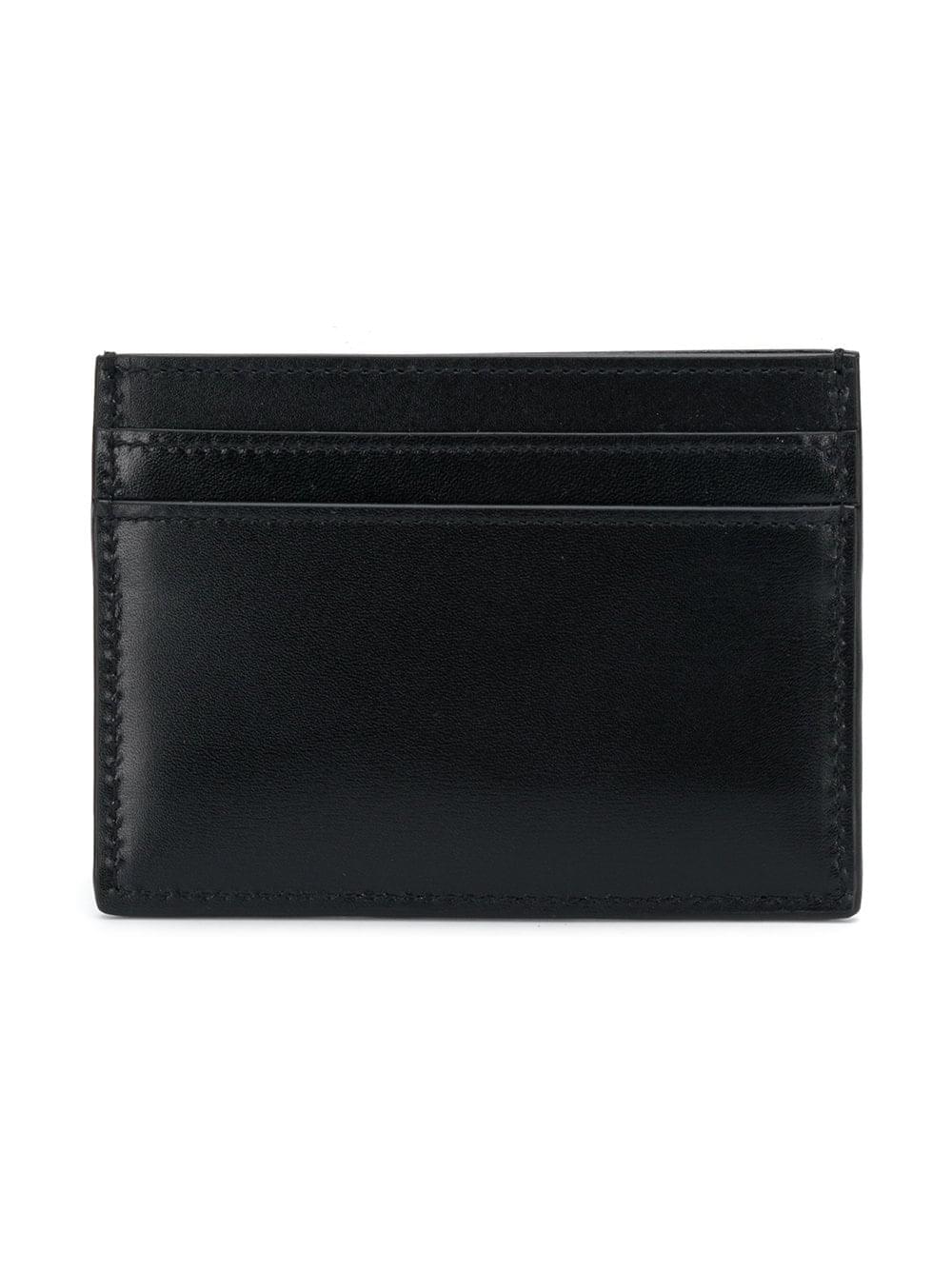 Yves Saint Laurent Men's Smooth Leather Cassandre Card Holder black YSL case wallet