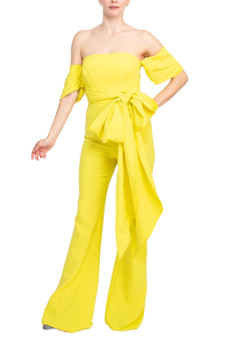 Jovani Off The Shoulder Scuba Crepe Prom Jumpsuit Pantsuit Party Formal Prom