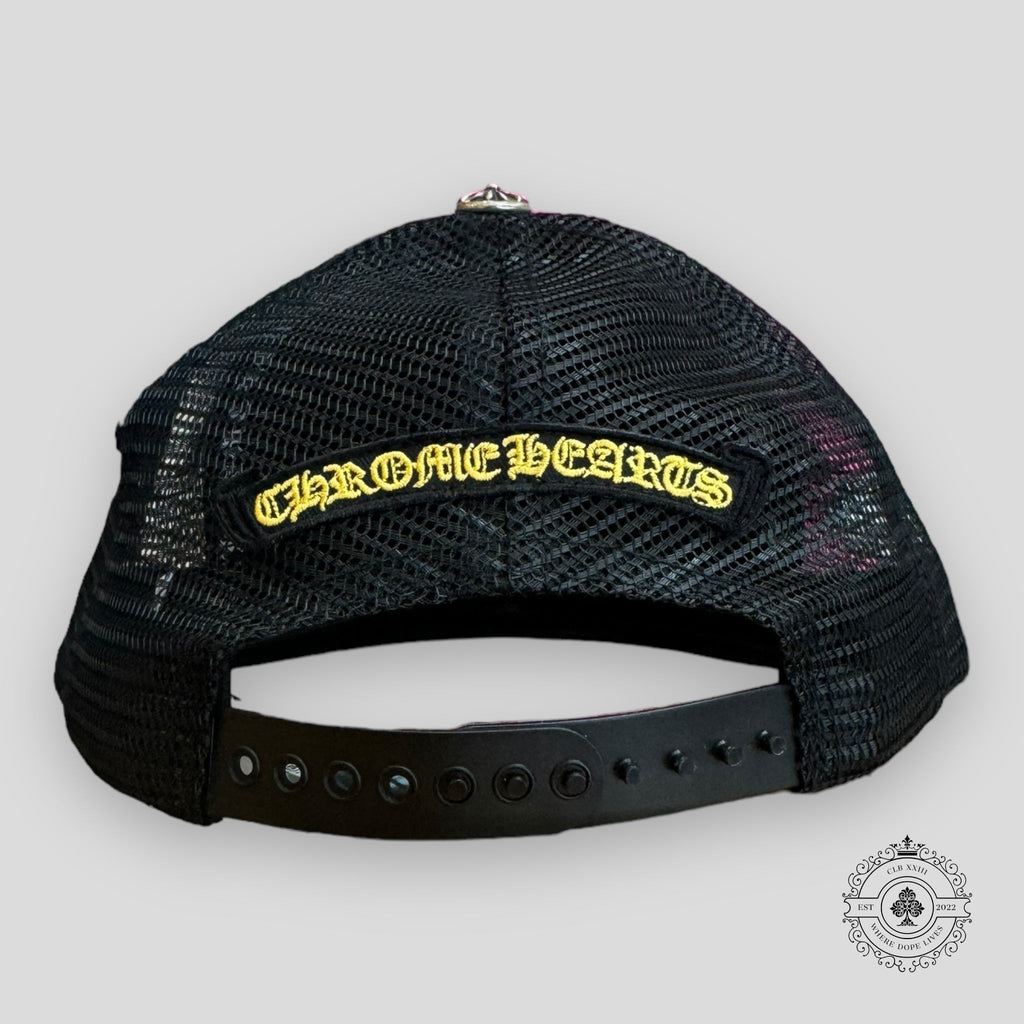 Chrome Hearts Plus Cross Trucker Cap Hat Camouflage unisex