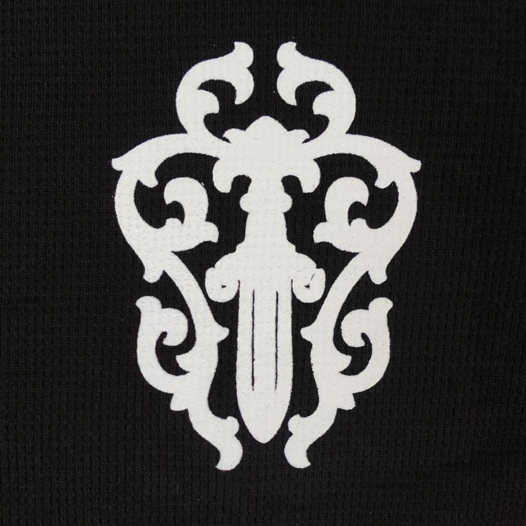 Chrome Hearts Deadly Doll Thermal Shirt in Black men's unisex long sleeve