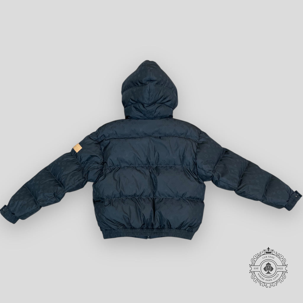 Louis Vuitton Monogram Graphic Down Jacket coat Men's puffer jacket coat 54 Navy
