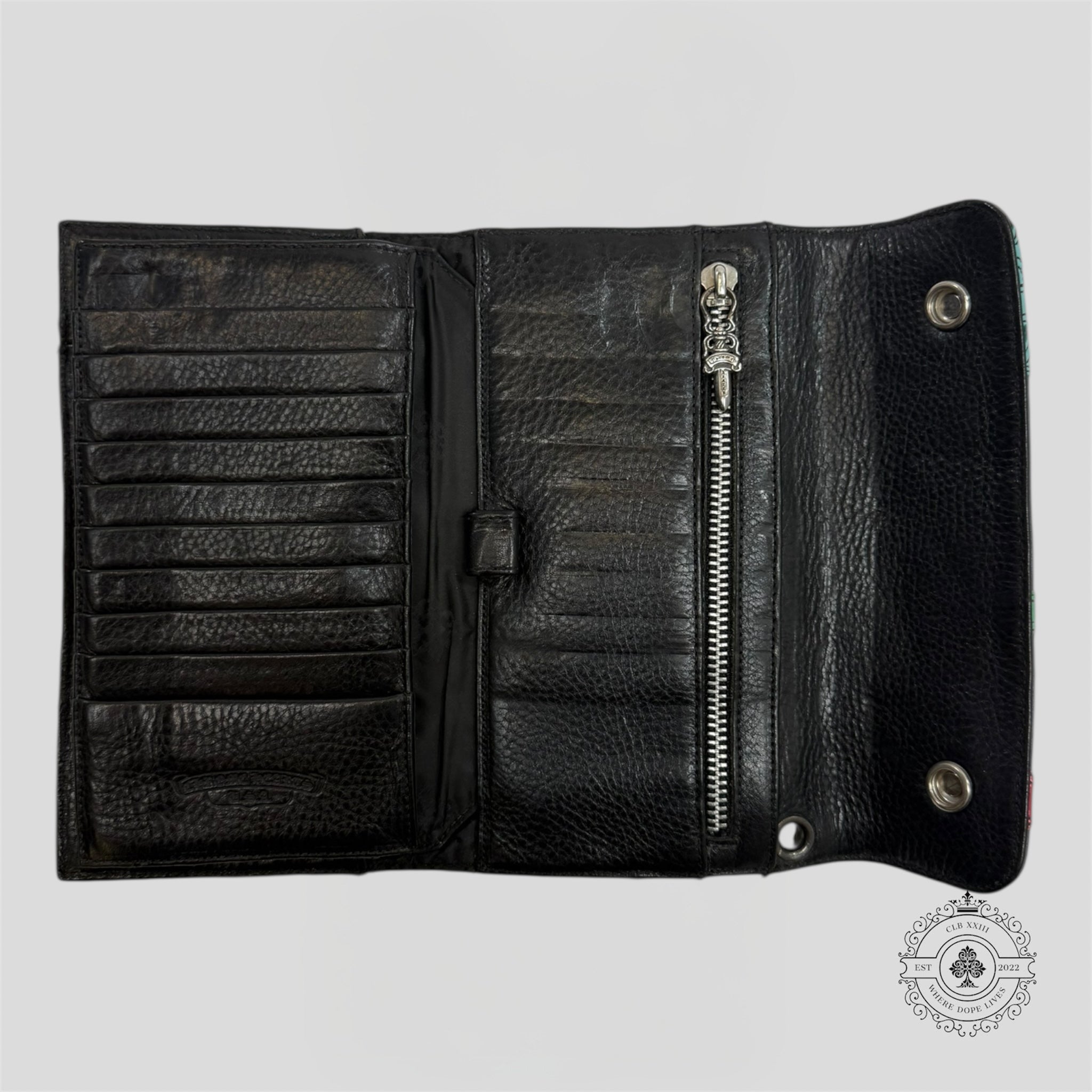 Chrome Hearts Cross Patch Wave Wallet men's unisex