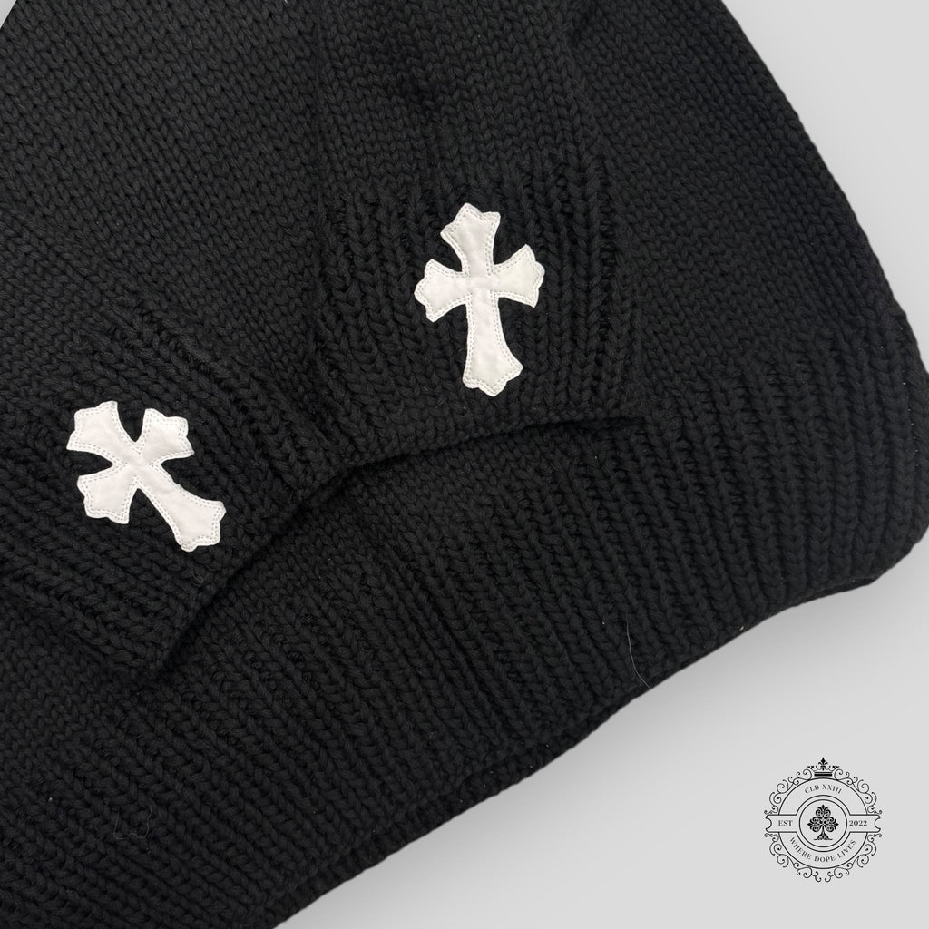 Chrome Hearts Cross Patch Knitted Sweater XL Jumper pullover Men's unisex