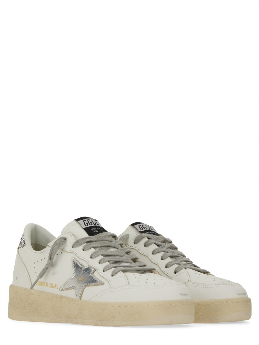 Golden Goose Women "Ballstar" Sneakers tennis shoes leather Italy silver star