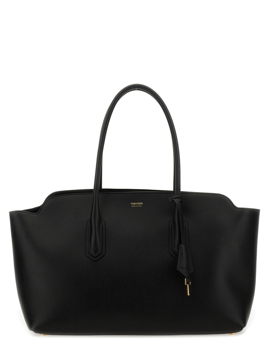 Tom Ford ladies Large Leather Bag Purse Handbag Tote shopper black