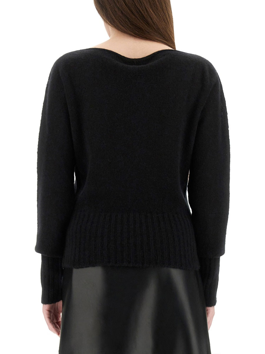 Tom Ford Boat-Neck Cashmere/Silk Sweater Ladies Black