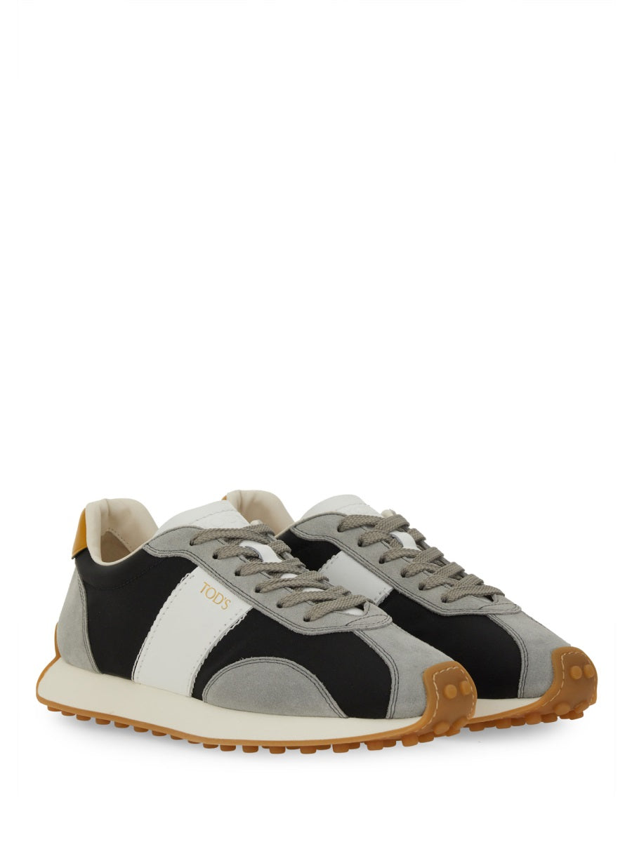 Tod's ladies "T Vintage" Sneaker black white gray shoes athletic