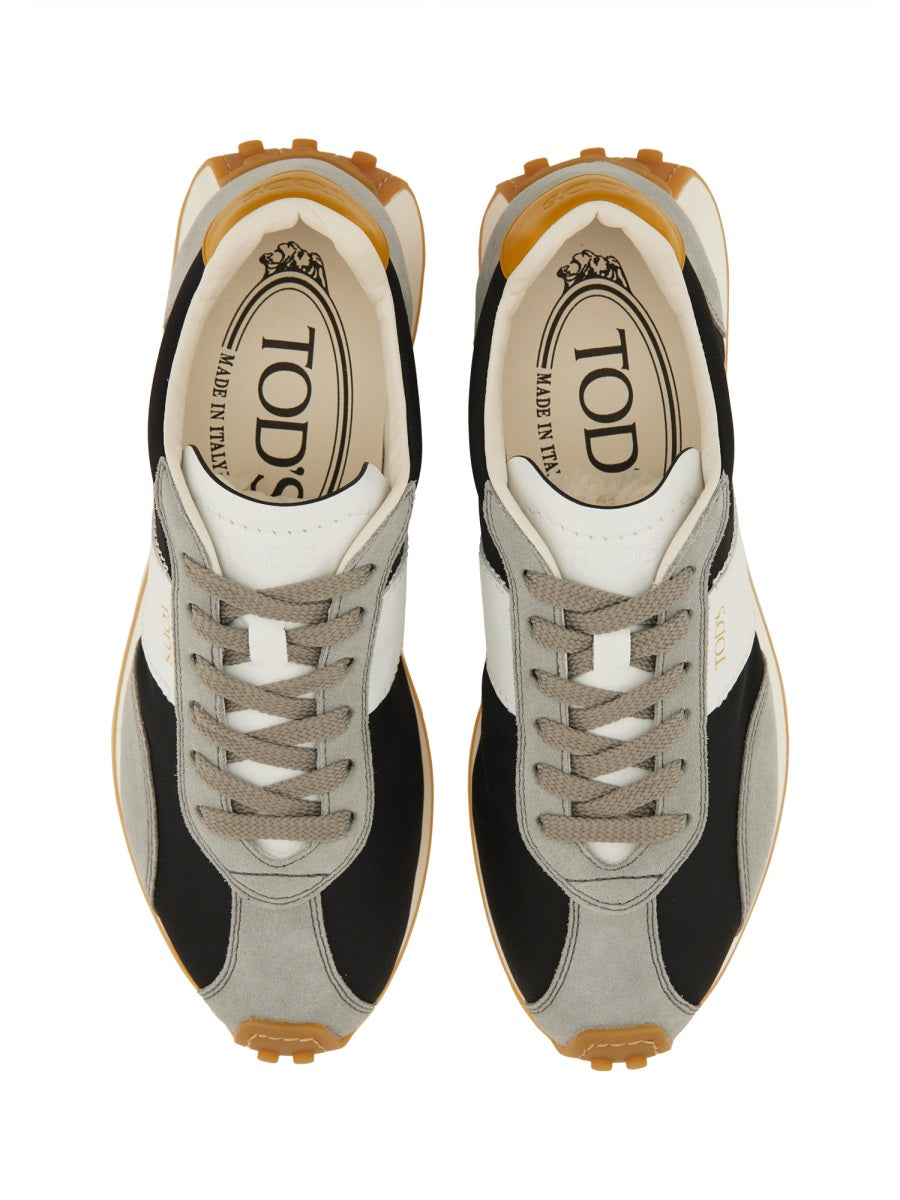 Tod's ladies "T Vintage" Sneaker black white gray shoes athletic
