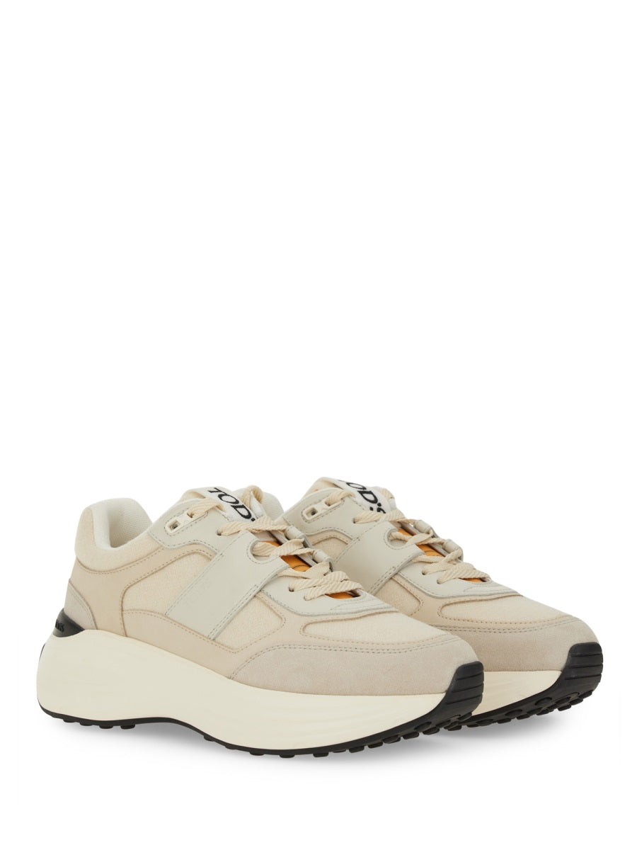 Tod's ladies Fabric And Suede Sneaker shoes athletic leather