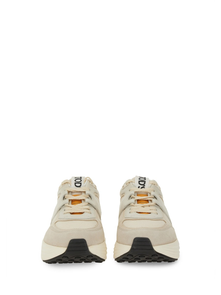Tod's ladies Fabric And Suede Sneaker shoes athletic leather