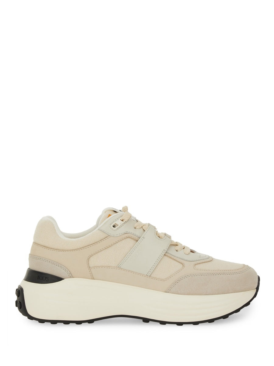 Tod's ladies Fabric And Suede Sneaker shoes athletic leather