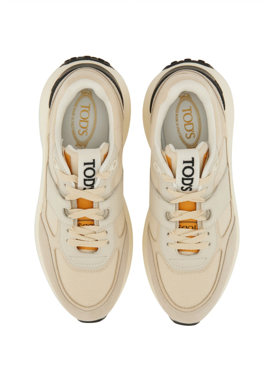 Tod's ladies Fabric And Suede Sneaker shoes athletic leather