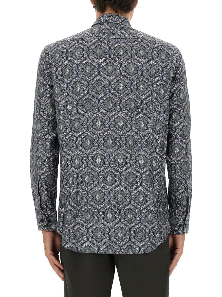 Etro Men's Cotton Shirt button front cotton designer luxe