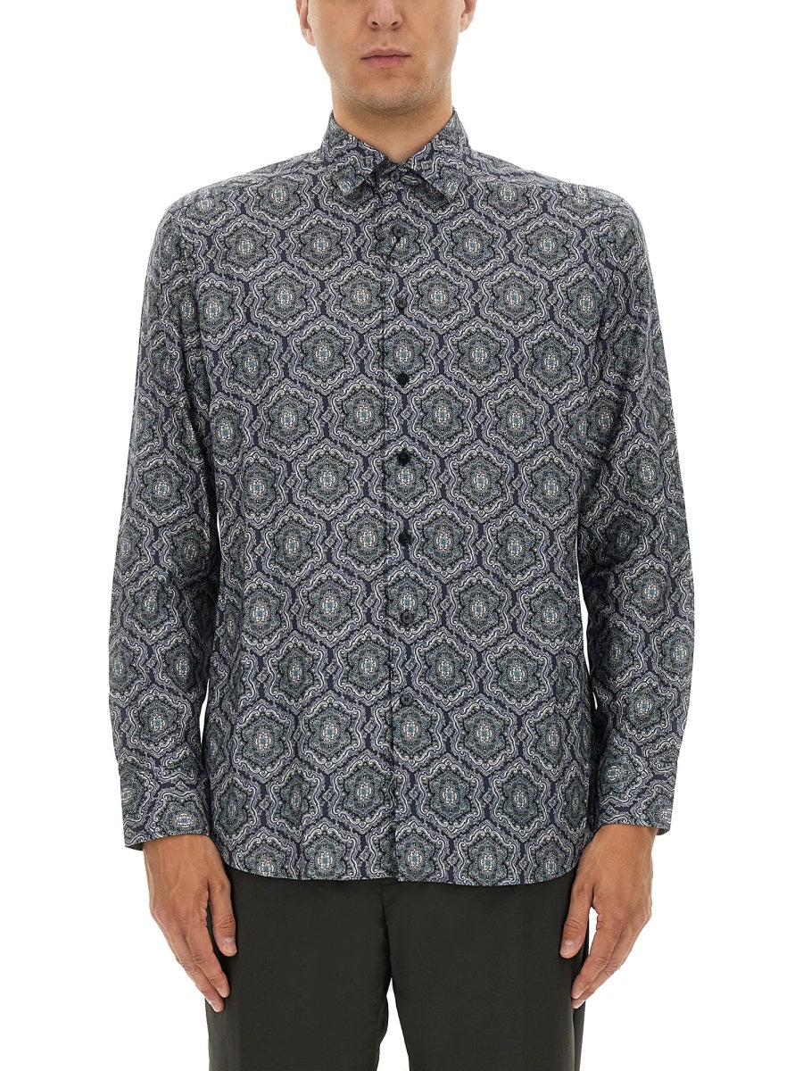 Etro Men's Cotton Shirt button front cotton designer luxe