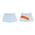 VT Virginia Tech Hokies Denim Skirt (Vintage) blue jean mini Ladies