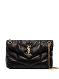 YSL Saint Laurent ladies Small Loulou Puffer Bag Nappa Leather black