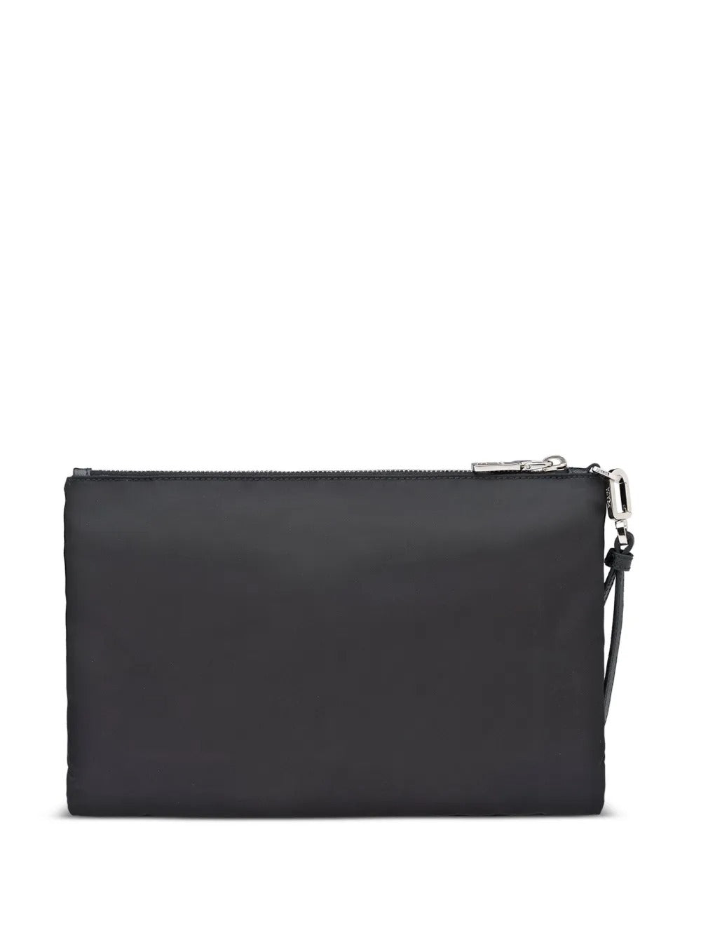 Prada Men's Re-Nylon And Saffiano Leather Pouch case zip bag unisex