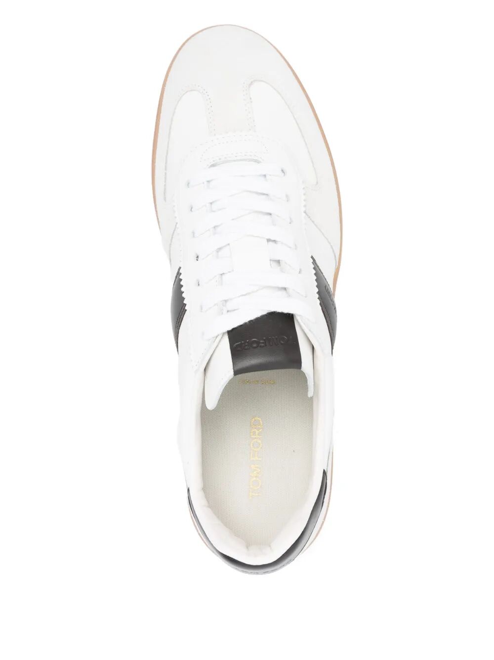 Tom Ford Men's Archer Suede Sneakers shoes black white