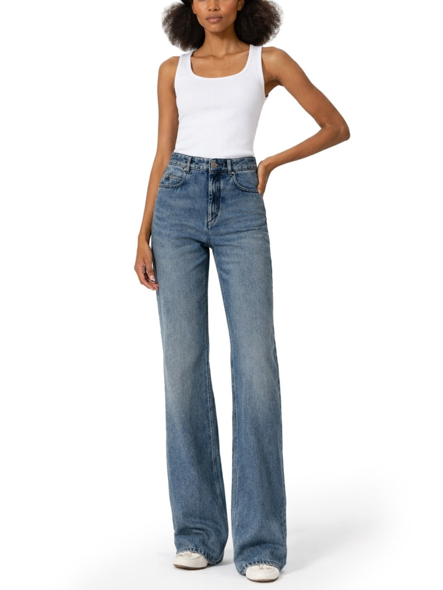 Isabel Marant ladies "Belvira" denim blue Jeans flare