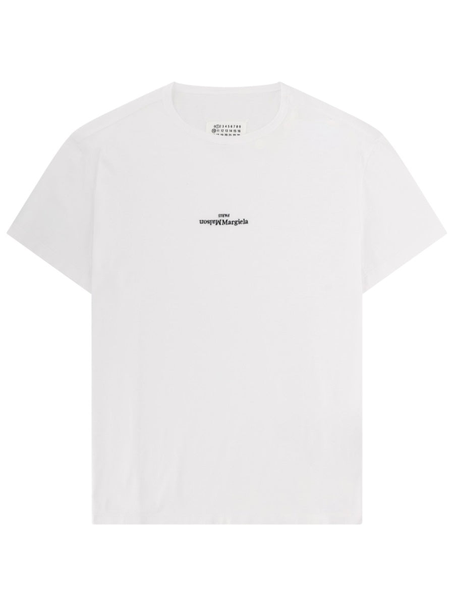 Maison Margiela Men's T-Shirt In Cotton white tee