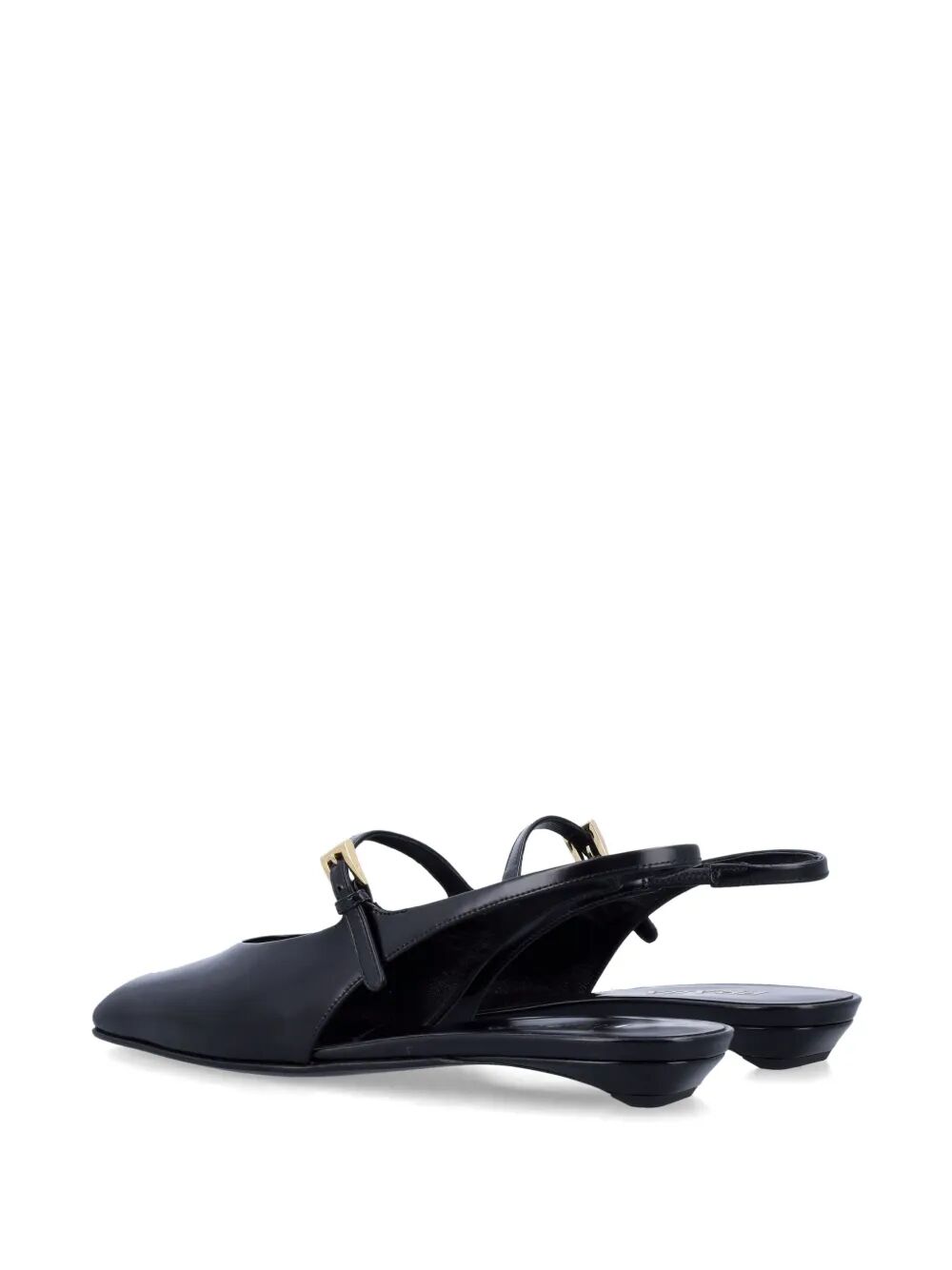 Prada ladies Leather Slingback Ballerinas shoes black