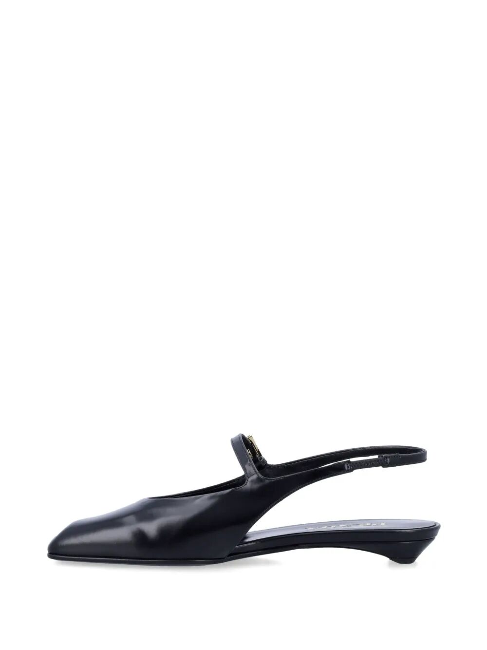 Prada ladies Leather Slingback Ballerinas shoes black